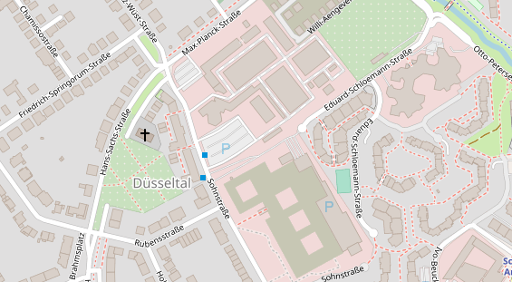 Physiotherapie auf Satellitenbild