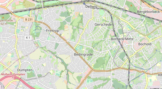 physical therapy on map