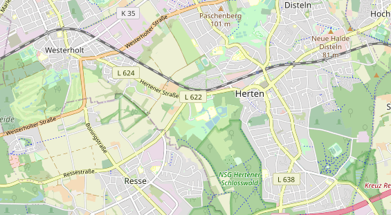 physical therapy on map