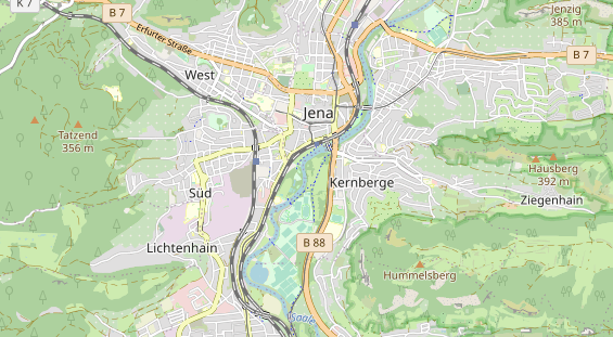 physical therapy on map