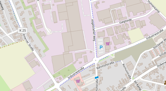 Physiotherapie auf Satellitenbild