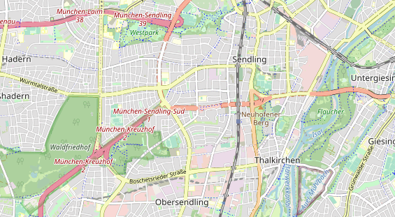 physical therapy on map