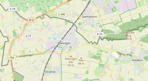 physical therapy on map