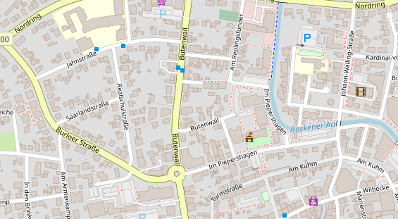 Physiotherapie auf Satellitenbild