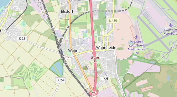 physical therapy on map