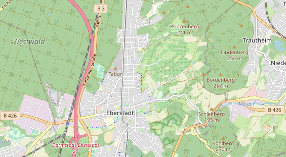 physical therapy on map