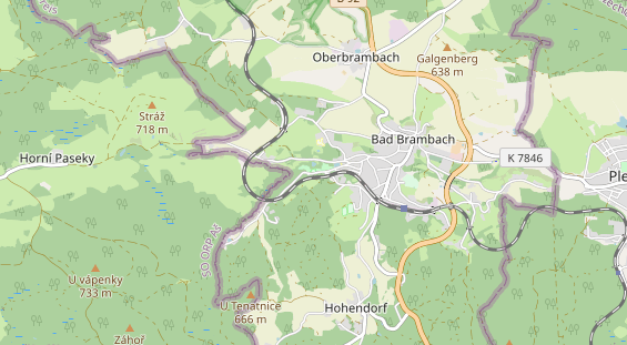 physical therapy on map