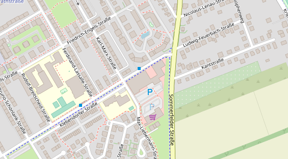 Physiotherapie auf Satellitenbild