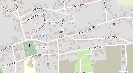 Physiotherapie auf Satellitenbild