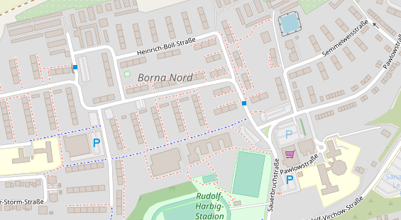 Physiotherapie auf Satellitenbild