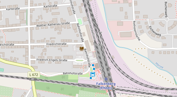 Physiotherapie auf Satellitenbild