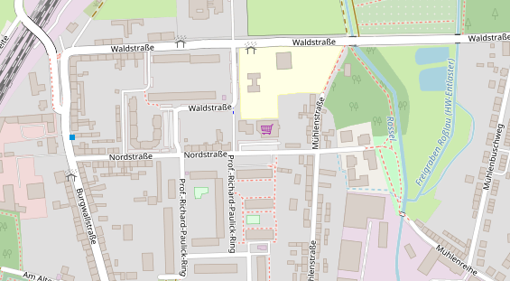 Physiotherapie auf Satellitenbild