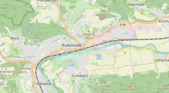 physical therapy on map