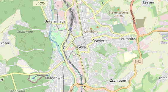 physical therapy on map