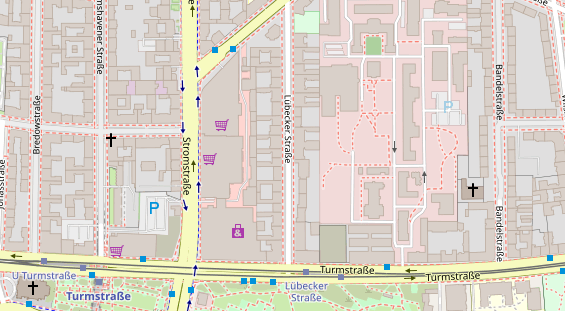 Physiotherapie auf Satellitenbild