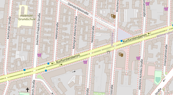 Physiotherapie auf Satellitenbild