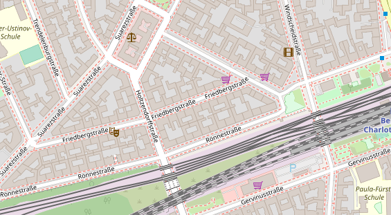 Physiotherapie auf Satellitenbild