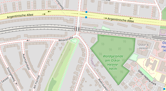 Physiotherapie auf Satellitenbild