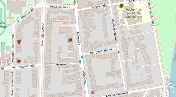 Physiotherapie auf Satellitenbild