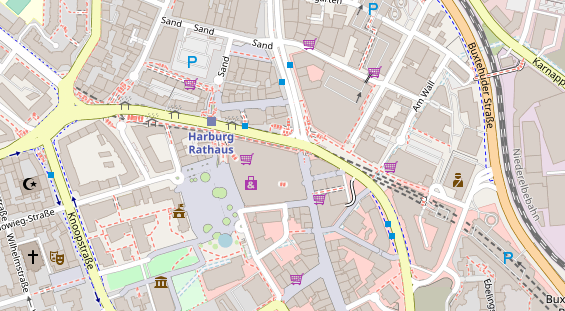 Physiotherapie auf Satellitenbild