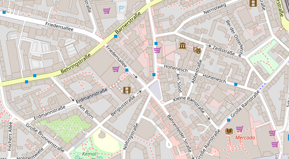 Physiotherapie auf Satellitenbild