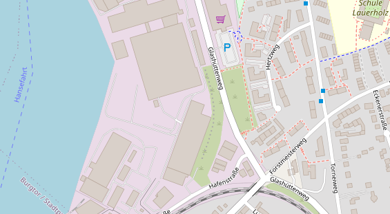 Physiotherapie auf Satellitenbild