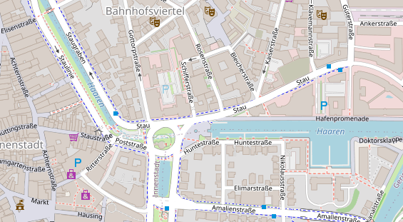 Physiotherapie auf Satellitenbild