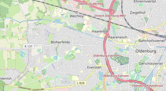 physical therapy on map