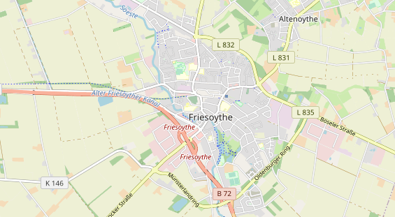 physical therapy on map