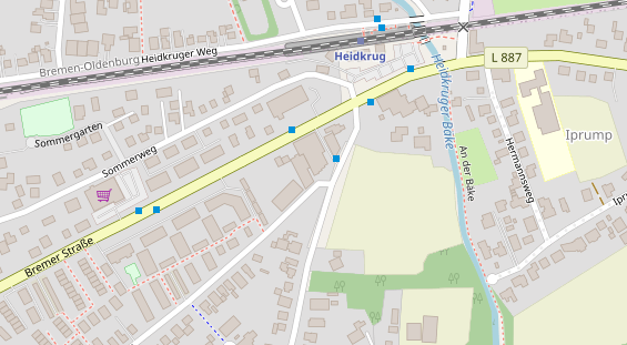 Physiotherapie auf Satellitenbild