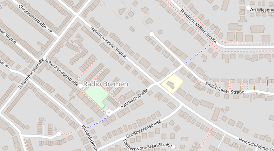 Physiotherapie auf Satellitenbild