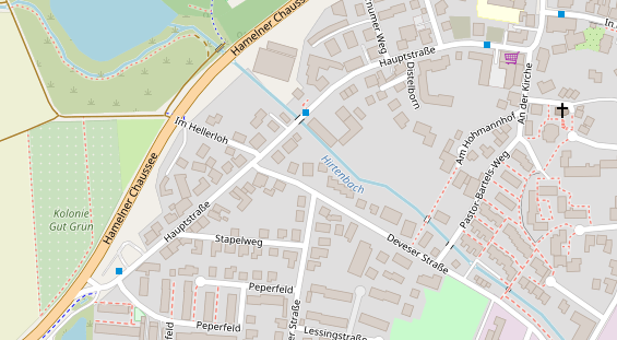 Physiotherapie auf Satellitenbild