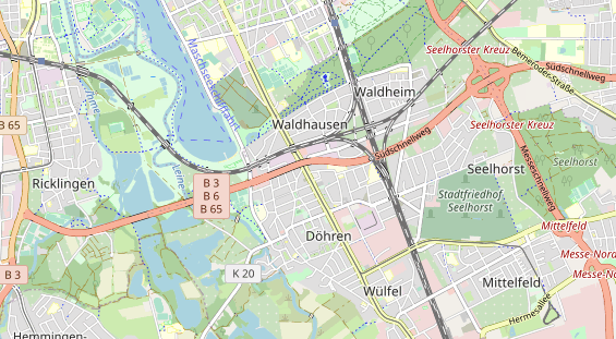 physical therapy on map