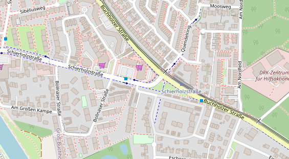 Physiotherapie auf Satellitenbild