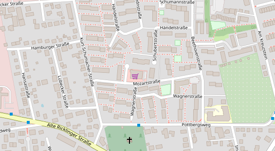 Physiotherapie auf Satellitenbild