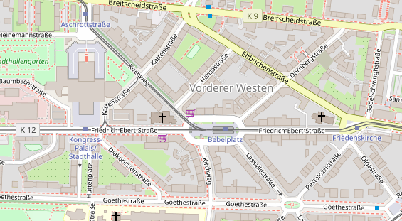 Physiotherapie auf Satellitenbild