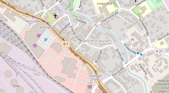 Physiotherapie auf Satellitenbild