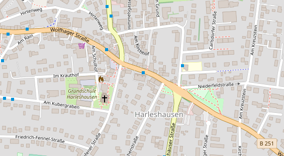 Physiotherapie auf Satellitenbild