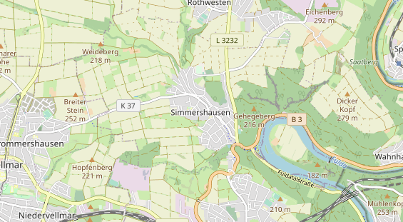 physical therapy on map