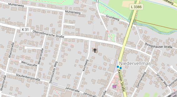 Physiotherapie auf Satellitenbild