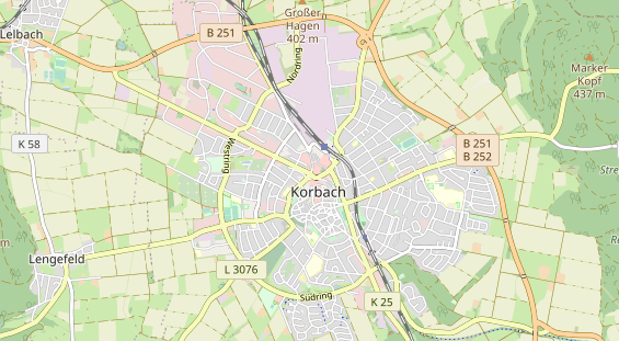 physical therapy on map