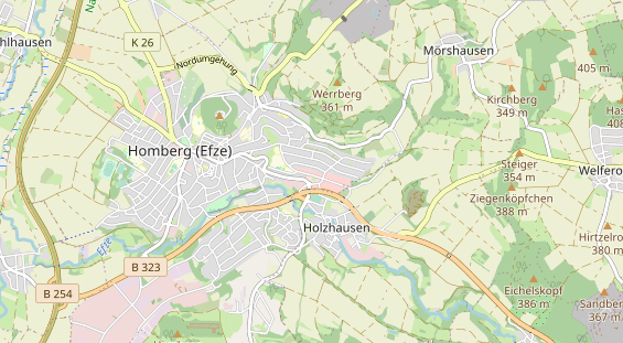 physical therapy on map