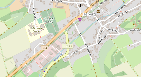 Physiotherapie auf Satellitenbild