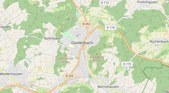 physical therapy on map