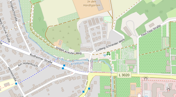 Physiotherapie auf Satellitenbild