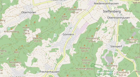 physical therapy on map