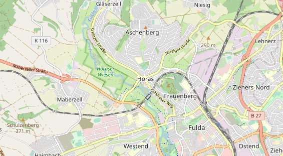 physical therapy on map