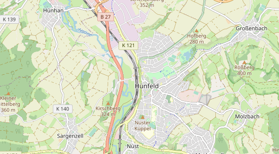 physical therapy on map