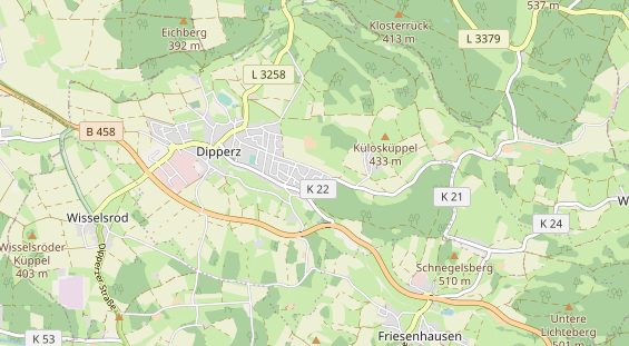 physical therapy on map