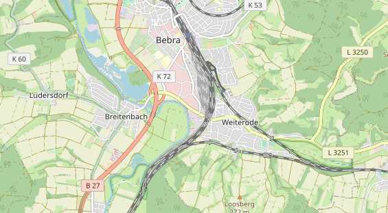 physical therapy on map